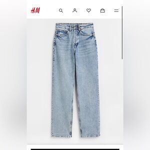 H&M jeans. 90's straight. BRAND NEW WITH TAGS. Package unopened.